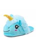 Pantofole Unicorno Blu Kigurumi
