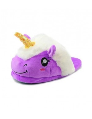 Paarse Eenhoorn Onesie Pantoffels