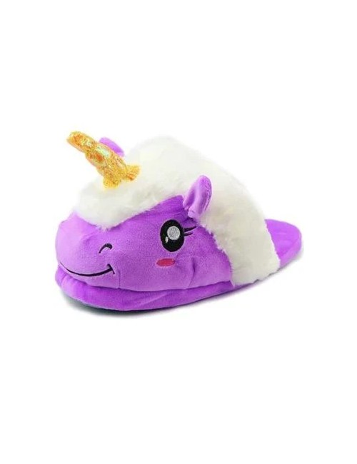 Pantoufles Licorne Violette Kigurumi