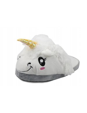 Pantoufles Licorne Blanche Kigurumi