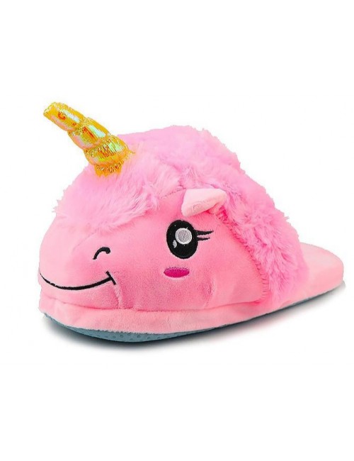 Pantoufles Licorne Rose Kigurumi