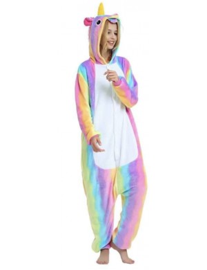 Regnbågsenhörning Kigurumi