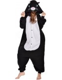 Svart Katt Onesie