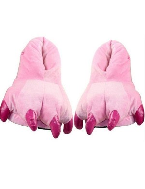 Rosa Monster Kigurumi Tofflor