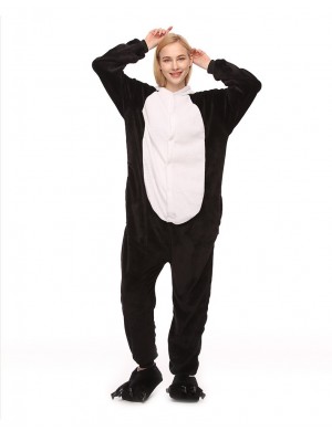 Panda une pièce pyjama flanelle épaissie toilette version homme femme même usine vente directe