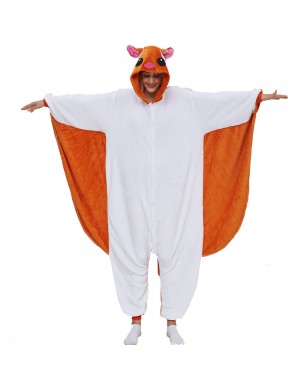 Pyjama une pièce en flanelle pour souris volante, animal de dessin animé, vêtements d'intérieur pour couples