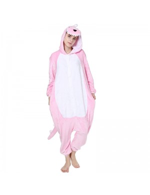 Flanelle poudre dinosaure dessin animé animal une pièce pyjama homme femme parent enfant hiver à manches longues couple toilette