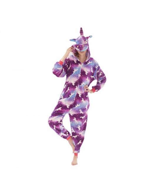 Nouvelle automne hiver flanelle dessin animé animal une pièce pyjama skyhorse Licorne show suit