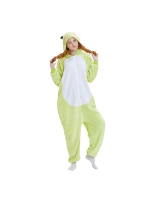 Costume parent - enfant femme maison une pièce animal pyjama dessin animé grenouille automne hiver corail velours