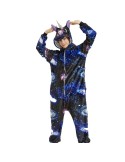 Mono Unicornio Cósmico Azul Kigurumi