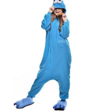 Cookie Monster Keksimonsteri Kigurumi-asu