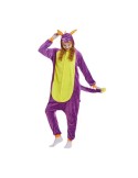 Violetter Dinosaurier Kigurumi Overall