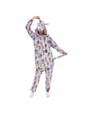 Flerfarget Enhjørning Kigurumi