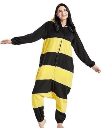 Pyjama une pièce adulte automne et hiver Noël pyjama cerf Halloween Noël polaire hirsute