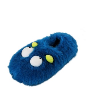 Chaussons d'intérieur chauds et pelucheux à semelle souple antidérapante