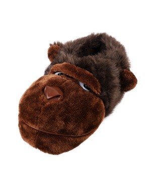 Chaussons en coton avec tête d'orang-outan (dessin animé)