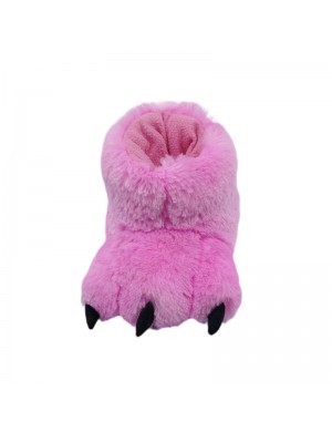 Chaussons en peluche en coton chaussures chaudes griffes de dinosaure dessin animé