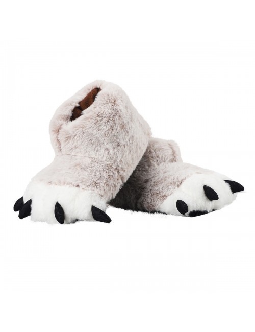 Chaussons d'intérieur à griffes d'ours Chaussons en coton dessin animé