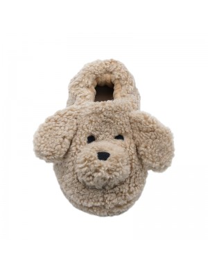Mignon chiot coton slip en peluche Home pantoufles en coton