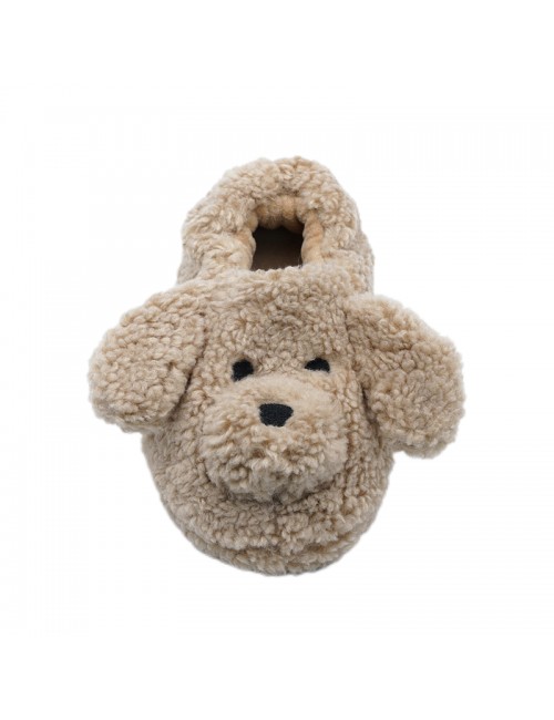 Mignon chiot coton slip en peluche Home pantoufles en coton