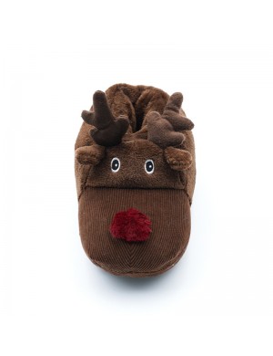 Dessin animé de Noël Moose coton slip Home pantoufles en coton