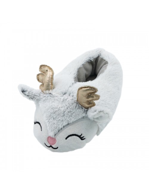 Dessin animé de Noël Moose coton slip Home pantoufles en coton