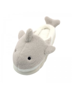 Mignon Shark Whale pantoufles intérieur en peluche Home pantoufles