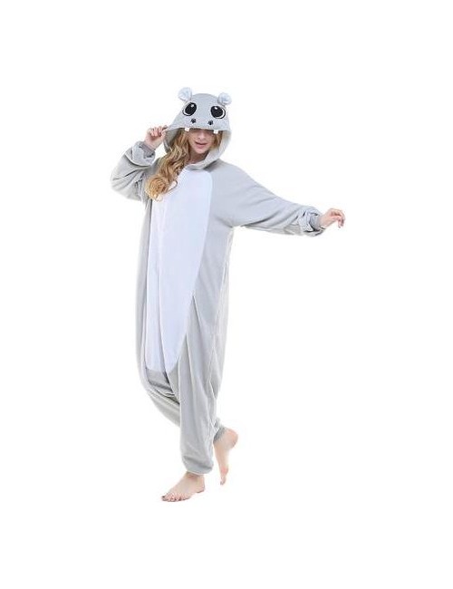 Hippopotame Gris Kigurumi