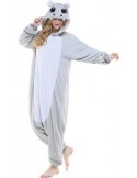 Grå Flodhäst Kigurumi