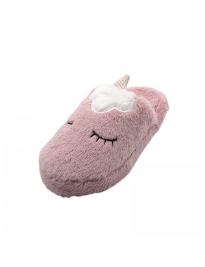 Unicorn peluche décontracté Home pantoufles en coton