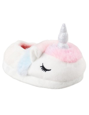 Belle Licorne en peluche mocassins chaussures à semelle épaisse