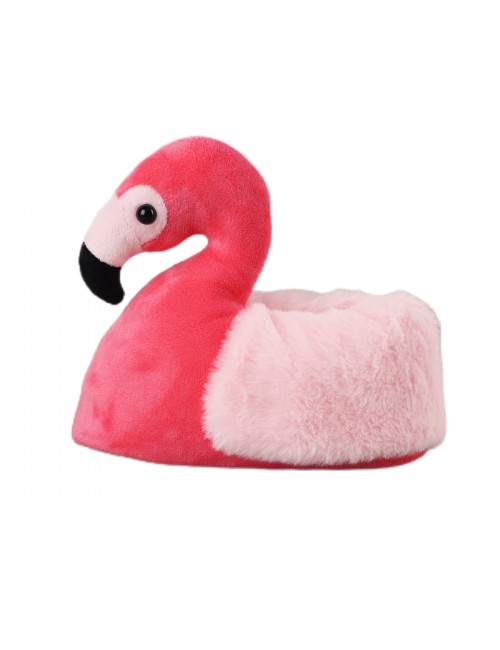 Mignon dessin animé Flamingo Doll chaussures en fourrure