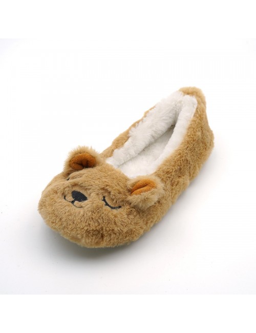 Animal ours coton pantoufles en peluche Home pantoufles en coton