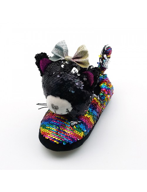 Cartoon petite chatte chaussures chaudes