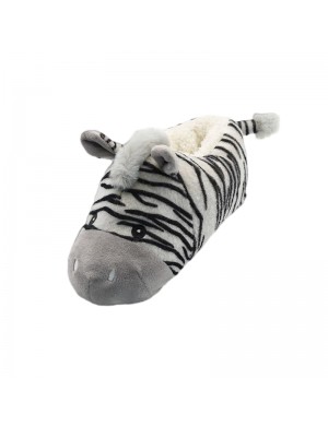 Accueil coton pantoufles dessin animé animaux zèbre
