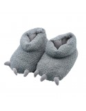Zapatillas Gris-Garra Kigurumi
