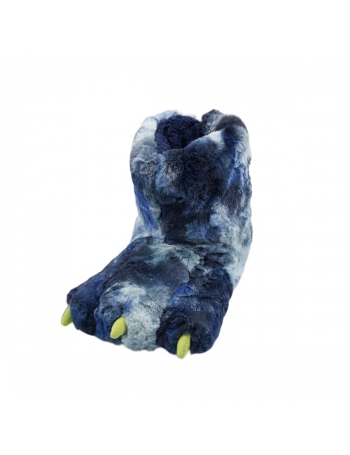 Pantoufles en coton chaussures chaudes pattes de dinosaure de dessin animé