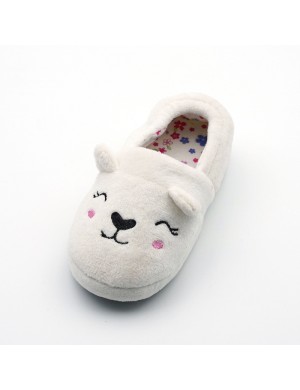 Chaussures chaudes dessin animé petit ours blanc coton slip