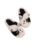 Zwart-Witte Kat Pantoffels