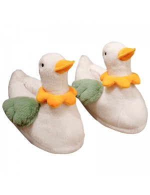 Chaussons en coton avec fleurs de canard