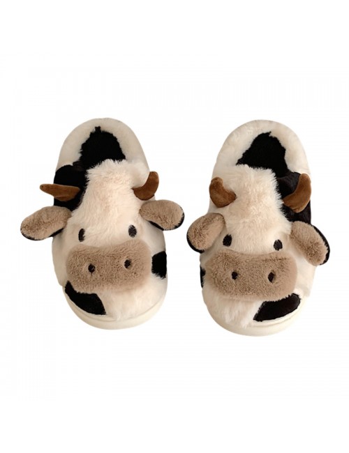 Chaussons en coton avec vache mignonne