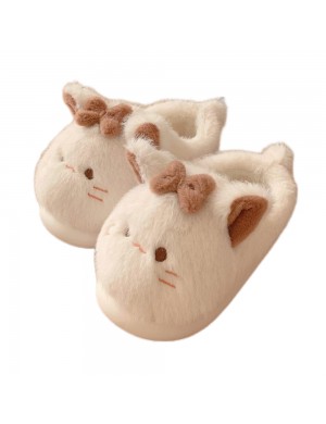 Chaussons en coton à motif de chat