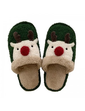 Chaussons de Noël en coton avec élan