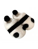 Panda Tøfler Svart Hvite