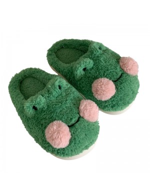 Chaussons en coton avec une mignonne petite grenouille