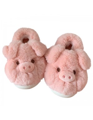 Chaussons chauds en coton Piggy