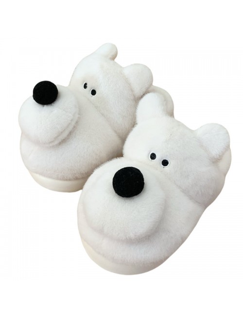 Chaussons en coton avec dessin animé de chien