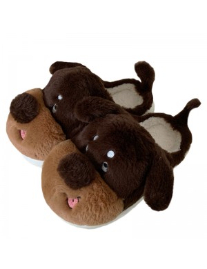 Chaussons en coton en forme de chien