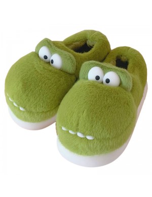 Chaussons en coton avec crocodile tridimensionnel