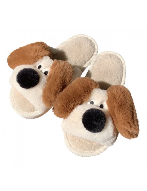 Mignon chiot coton pantoufles